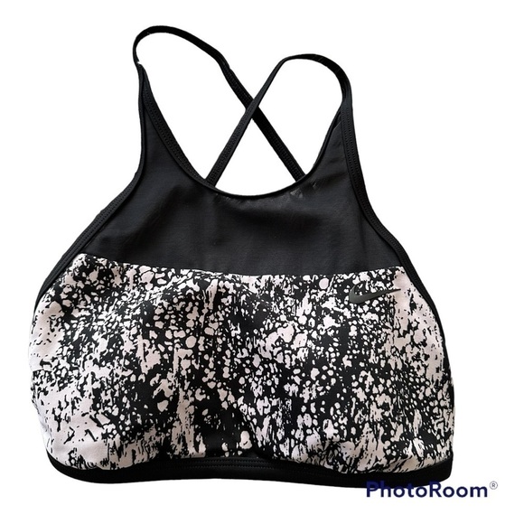 NIKE Women's HIGH NECK Mesh Swim BIKINI SPORT Top - Picture 1 of 5